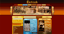 Desktop Screenshot of eletizek.hu