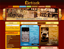 Tablet Screenshot of eletizek.hu